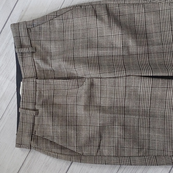 H&M PLAID HOUNDSTOOTH TROUSER NWOT - Picture 2 of 9